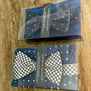 Tommy Hilfiger New Bow ties & Pocket Squares Set of 2